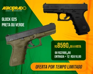GLOCK G25 - PRETA OU VERDE